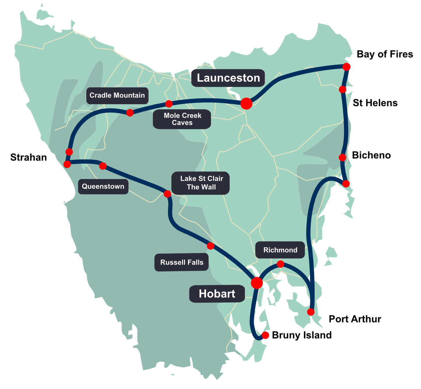 10 day tour of Tasmania